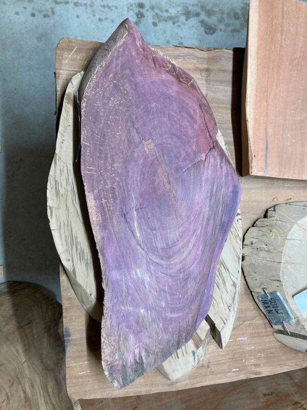 Wooden bloody steak Purple Heart