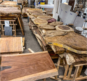Mix of exotic wood in our warehouse №1
